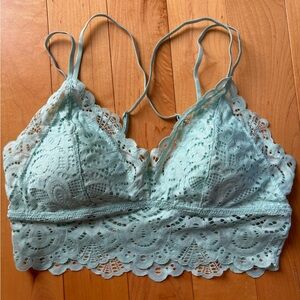 SO Strappy Lace Bralette Morning Mist Juniors Size Medium